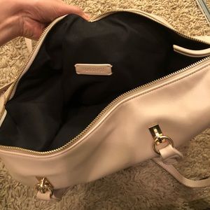 Faux leather tote bag